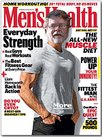 My daughter Sarah is convinced that if I don't get in for an annual physical I'm going to fall right over. She obviously didn't see the cover of a recent issue of ''Men's Health'' magazine . Thank you, Paint Shop Pro.
